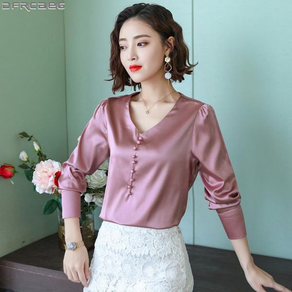 fashion v-neck plus size blusas femininas spring summer long sleeve women vintage satin shirts 8 colors ladies blouses women's &, White
fashion v-neck plus size blusas femininas spring summer long sleeve women vintage satin shirts 8 colors ladies blouses women's &, White