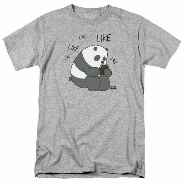 We Bare Bears Like Like Like T Shirt Mens Licensed Cartoon Merchandise Gray, White;black
We Bare Bears Like Like Like T Shirt Mens Licensed Cartoon Merchandise Gray, White;black