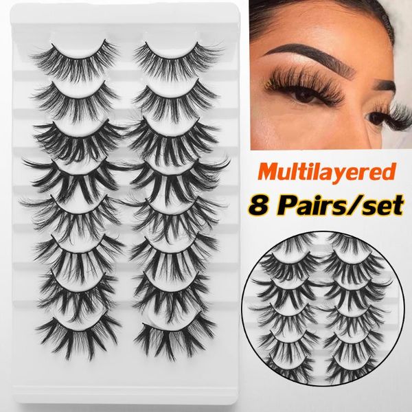 false eyelashes 8 pairs lash natural wispies fluffy 3d mink multilayered effect extension eye makeup tool
false eyelashes 8 pairs lash natural wispies fluffy 3d mink multilayered effect extension eye makeup tool