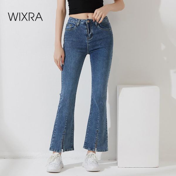 women's jeans wixra women casual streetwear stretchy denim pants ladies split hem high waist pockets skinny flare, Blue
women's jeans wixra women casual streetwear stretchy denim pants ladies split hem high waist pockets skinny flare, Blue