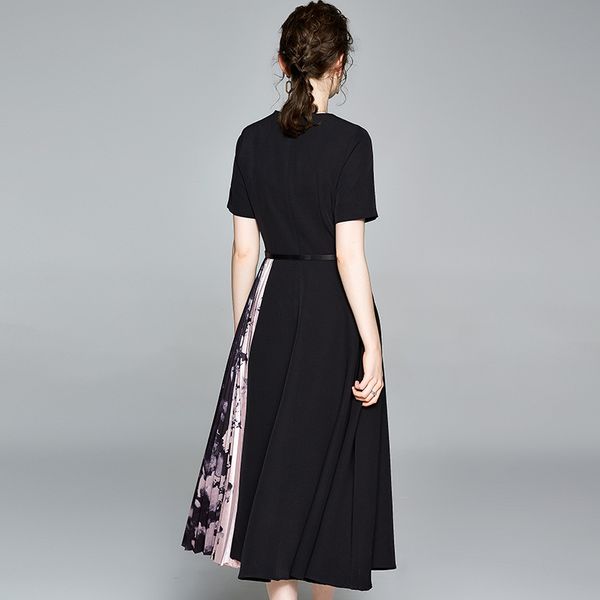 dresses vintage elegant black midi office lady work summer print pleated patchwork a line casual chic plus size s-3xl, Black;gray
dresses vintage elegant black midi office lady work summer print pleated patchwork a line casual chic plus size s-3xl, Black;gray