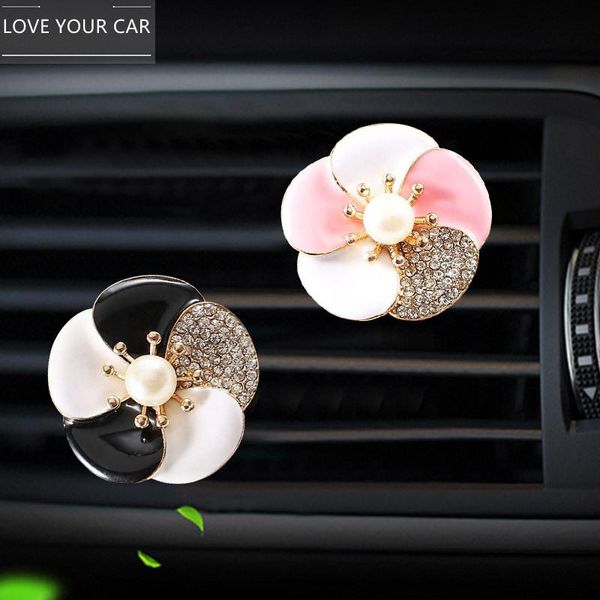 car pearl flower air outlet perfume clip creative fashion camellia solid aroma diffuser freshener
car pearl flower air outlet perfume clip creative fashion camellia solid aroma diffuser freshener