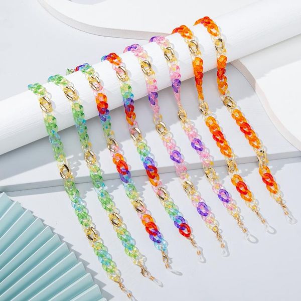 sunglasses frames colorful acrylic glasses lanyard chain neck strap rope eyewear cord necklace hang mask accessory for women girls, Silver
sunglasses frames colorful acrylic glasses lanyard chain neck strap rope eyewear cord necklace hang mask accessory for women girls, Silver