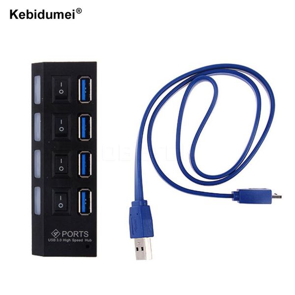 hubs portable mini micro usb hub 3.0 super speed 4 ports with separete switch computer cable splitter adapter
hubs portable mini micro usb hub 3.0 super speed 4 ports with separete switch computer cable splitter adapter