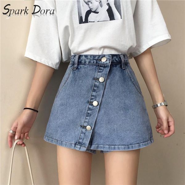 women's jeans sparkdora 2021 women denim shorts plus size s-2xl spring summer button fake two pieces high waists lined short harem, Blue
women's jeans sparkdora 2021 women denim shorts plus size s-2xl spring summer button fake two pieces high waists lined short harem, Blue