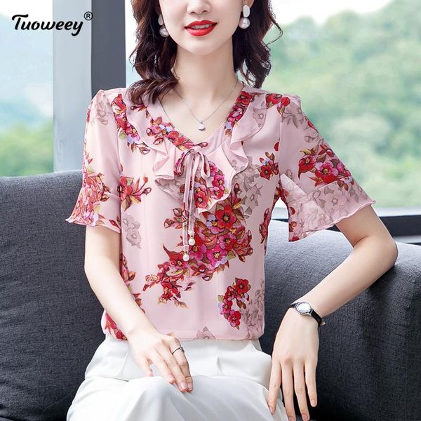 women's blouses & shirts fashion floral print chiffon blouse shirt loose buttons pullover casual summer ladies female women short slee, White
women's blouses & shirts fashion floral print chiffon blouse shirt loose buttons pullover casual summer ladies female women short slee, White