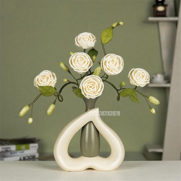 vases modern nordic simple ceramic vase ornament dried rose flower living room coffee table tv cabinet home furnish decoration y-3/314
vases modern nordic simple ceramic vase ornament dried rose flower living room coffee table tv cabinet home furnish decoration y-3/314