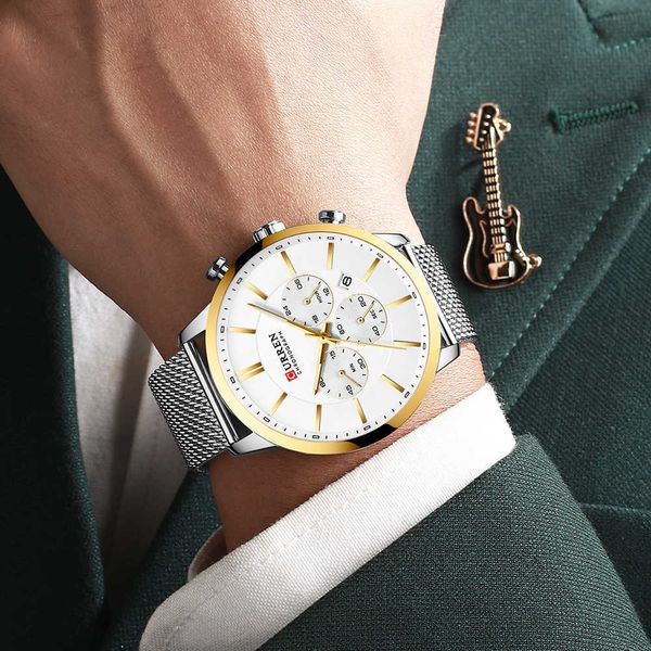 curren watch men fashion business watches men's casual waterproof quartz wristwatch blue steel clock relogio masculino, Slivery;brown
curren watch men fashion business watches men's casual waterproof quartz wristwatch blue steel clock relogio masculino, Slivery;brown
