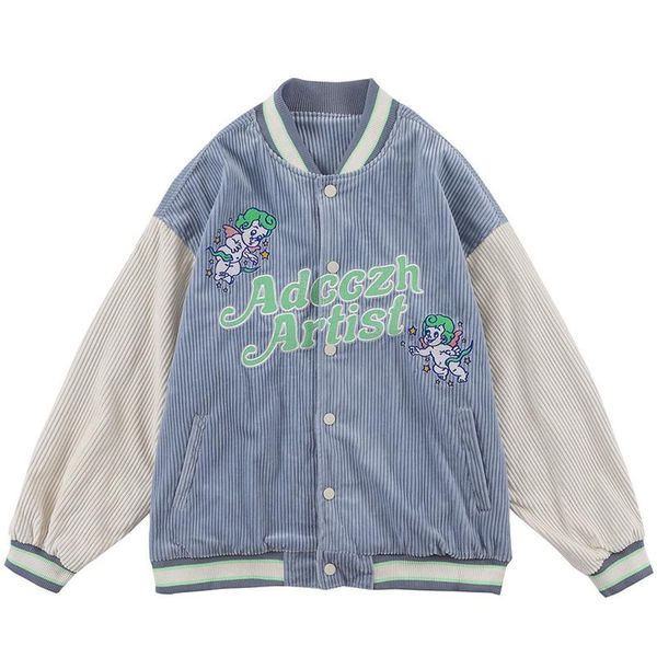 men's jackets vintage corduroy patchwork bomber men varsity baseball couple oversized letter embroidery streetwear, Black;brown
men's jackets vintage corduroy patchwork bomber men varsity baseball couple oversized letter embroidery streetwear, Black;brown