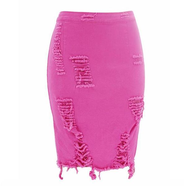 skirts pink denim skirt bodycon women's jeans stretchy high waist party solid 2021 summer bandage ripped jupes femininas, Black
skirts pink denim skirt bodycon women's jeans stretchy high waist party solid 2021 summer bandage ripped jupes femininas, Black