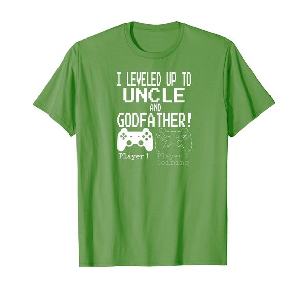 i leveled up to uncle and godfather shirt, White;black