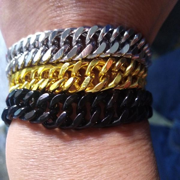 men bracelet silver color / gold black stainless steel & bangle male accessory hip hop party rock jewelry link, chain
men bracelet silver color / gold black stainless steel & bangle male accessory hip hop party rock jewelry link, chain