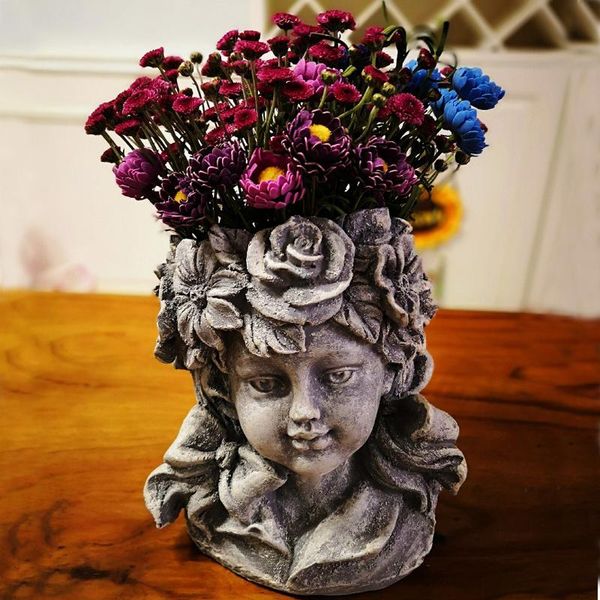 vases outdoor goddess girl head resin vase statues flower pot cupid grass fairy angel sculptures decoration garden crafts
vases outdoor goddess girl head resin vase statues flower pot cupid grass fairy angel sculptures decoration garden crafts