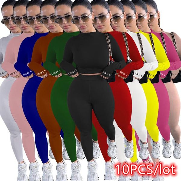 women's two piece pants 10pcs lacky label embroidery set women bodycon tracksuit lounge wear sports fitness jogger bulk wholesale lots, White
women's two piece pants 10pcs lacky label embroidery set women bodycon tracksuit lounge wear sports fitness jogger bulk wholesale lots, White