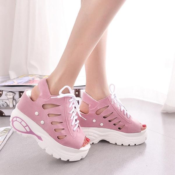 summer sandals 10cm heel hight mesh hollow wedge women shoes woman slippers slides platform wedges creepers sandalias, Black
summer sandals 10cm heel hight mesh hollow wedge women shoes woman slippers slides platform wedges creepers sandalias, Black
