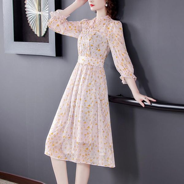 summer classy vintage 3xl plus size print dress 2021 spring floral chiffon sweet beach midi dresses women bodycon party vestidos casual, Black;gray
summer classy vintage 3xl plus size print dress 2021 spring floral chiffon sweet beach midi dresses women bodycon party vestidos casual, Black;gray