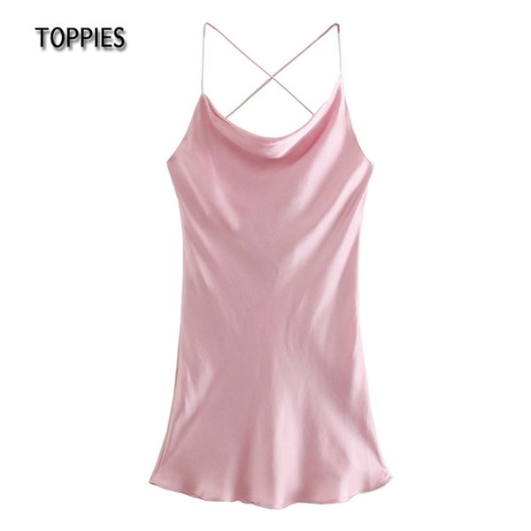 pink party dress woman imitation silk mini camisoles backless elegant vestidos 210421, Black;gray
pink party dress woman imitation silk mini camisoles backless elegant vestidos 210421, Black;gray