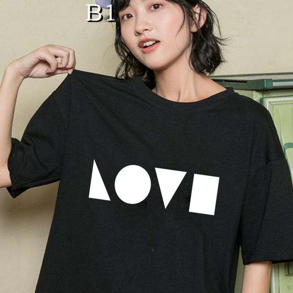 women's t-shirt graphic love tshirts for women summer clothes print tshirt female tee 2021 oversized tees, White 
women's t-shirt graphic love tshirts for women summer clothes print tshirt female tee 2021 oversized tees, White
