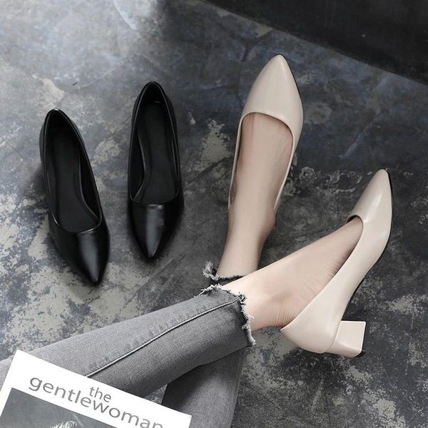 dress shoes work pumps female black professional interview formal wear pointed high thick mid heel leather women's single
dress shoes work pumps female black professional interview formal wear pointed high thick mid heel leather women's single