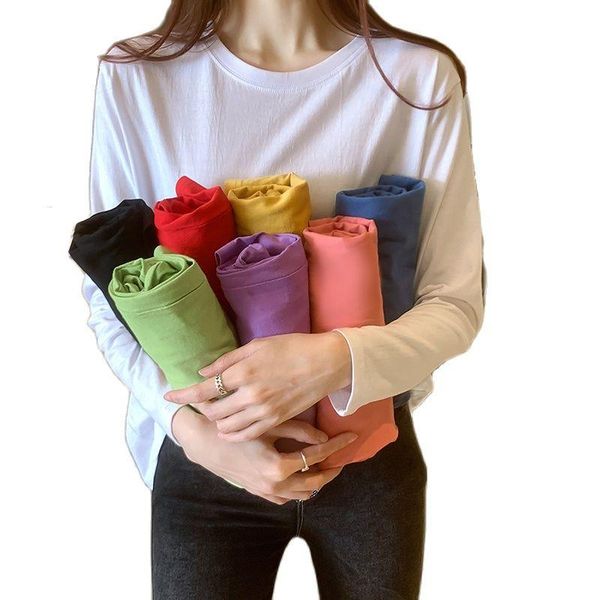 women's t-shirt 8 colors -4xl oversized cotton t shirt women autumn spring long sleeve streetwear basic tshirts ladies sheer, White
women's t-shirt 8 colors -4xl oversized cotton t shirt women autumn spring long sleeve streetwear basic tshirts ladies sheer, White