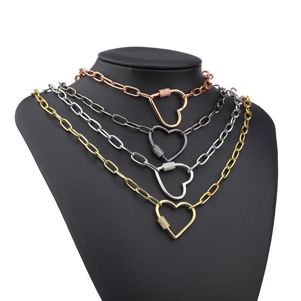 fashion o-chain necklaces jewelry cubic zirconia heart hook pendant punk style for women men chains, Silver
fashion o-chain necklaces jewelry cubic zirconia heart hook pendant punk style for women men chains, Silver