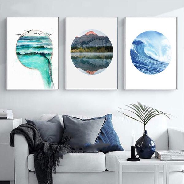 paintings nordic canvas art printing posters circular blue sea waves landscape modern living room or bedroom wall pictures decor
paintings nordic canvas art printing posters circular blue sea waves landscape modern living room or bedroom wall pictures decor