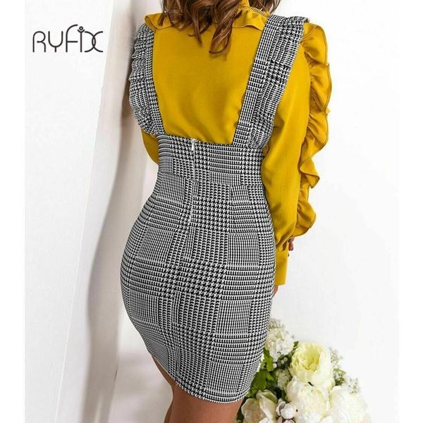 fashion women check dog tooth frill ruffle pinafore high waist bodycon party mini holiday casual slim y2006, Black;gray
fashion women check dog tooth frill ruffle pinafore high waist bodycon party mini holiday casual slim y2006, Black;gray
