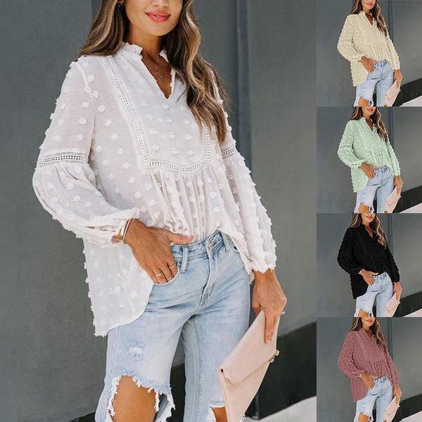 women's blouses & shirts rocwickline summer and autumn shirt club solid v-neck slim puff sleeve hollow out loose elegant vintage, White
women's blouses & shirts rocwickline summer and autumn shirt club solid v-neck slim puff sleeve hollow out loose elegant vintage, White