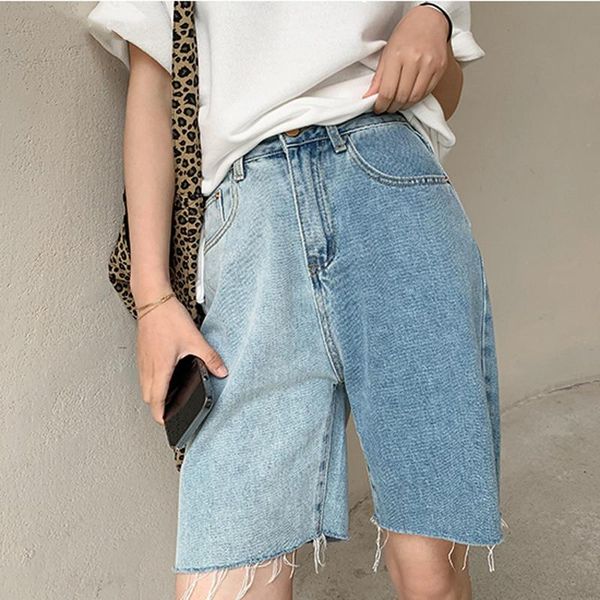 women's shorts summer high waist pockets loose female jeans casual hit color ladies denim women blue plus size, White;black
women's shorts summer high waist pockets loose female jeans casual hit color ladies denim women blue plus size, White;black