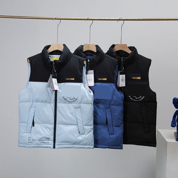 men 49fac down vest splicing embroidery casual stand collar zipper high-quality mens vests 3color #0211#, Black;white
men 49fac down vest splicing embroidery casual stand collar zipper high-quality mens vests 3color #0211#, Black;white