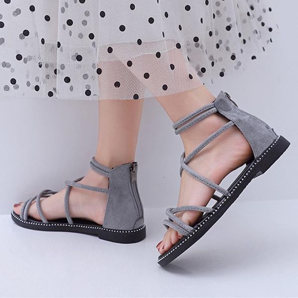 sandals women shoes suede zipper peep toe low heels shallow ladies casual cross straps fish mouth female summer fashion 2021, Black
sandals women shoes suede zipper peep toe low heels shallow ladies casual cross straps fish mouth female summer fashion 2021, Black
