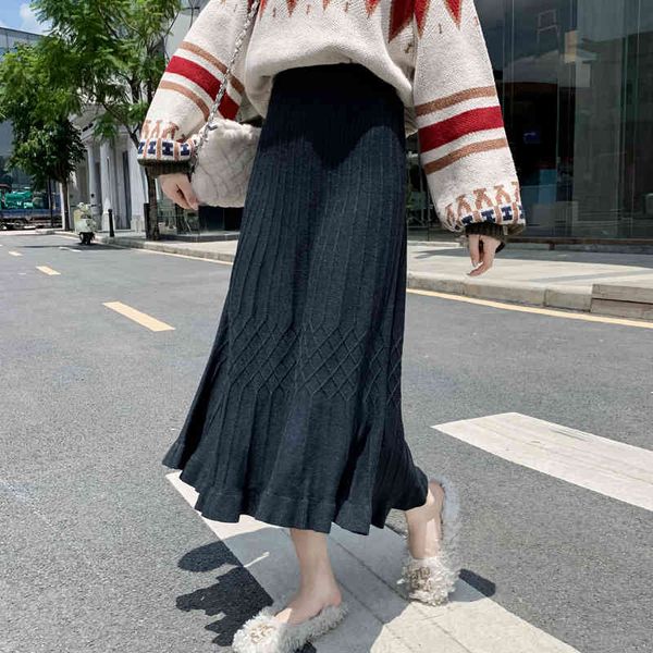 skirts high-waisted skirts of solid women vintage casual plaid knitted shirt elastic woman's skirt mujer retro falda yuhr, Black
skirts high-waisted skirts of solid women vintage casual plaid knitted shirt elastic woman's skirt mujer retro falda yuhr, Black