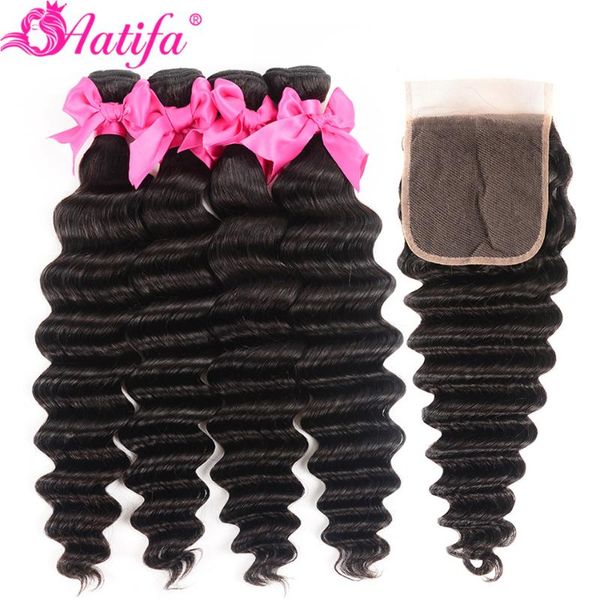 human hair bulks brazilian loose deep wave bundles with closure 100% remy aatifa, Black
human hair bulks brazilian loose deep wave bundles with closure 100% remy aatifa, Black