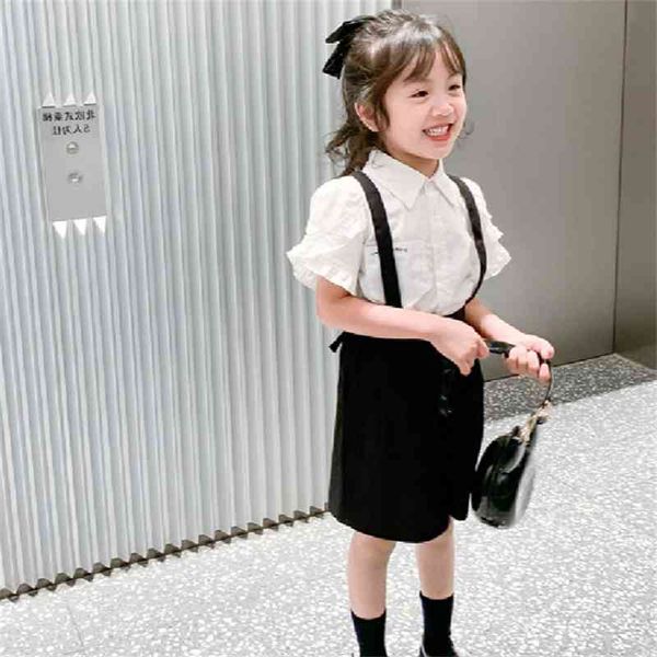 summer arrival girls fashion sets kids blouses+overalls pants clothing set 210528, White
summer arrival girls fashion sets kids blouses+overalls pants clothing set 210528, White