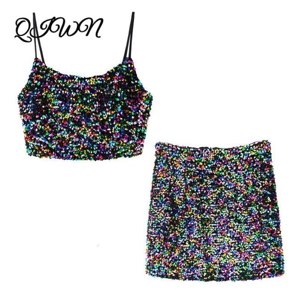 two piece dress brand summer women sequin beaded suit short sling + mini skirt luxury tide elegant set fashion club party clothes a14t, White
two piece dress brand summer women sequin beaded suit short sling + mini skirt luxury tide elegant set fashion club party clothes a14t, White