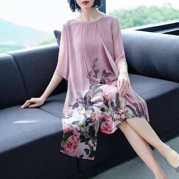 dresses new chiffon dress in spring and summer of 2021 women's loose medium sleeve celebrity mid length over knee skirt, Black;gray
dresses new chiffon dress in spring and summer of 2021 women's loose medium sleeve celebrity mid length over knee skirt, Black;gray
