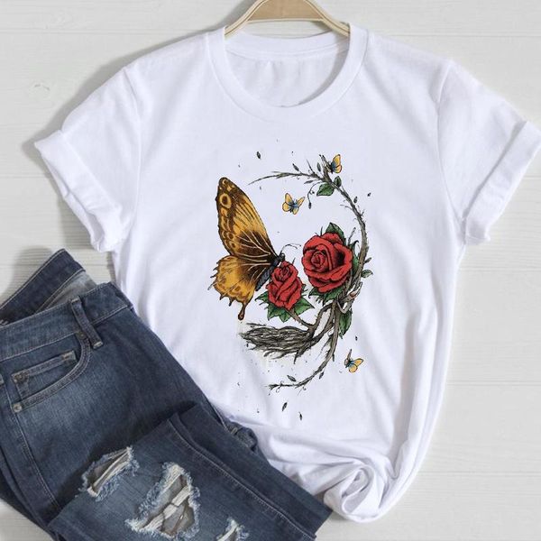 women's t-shirt t-shirts women flower floral butterfly skull 2021 spring summer 90s clothes graphic tshirt lady print female tee, White
women's t-shirt t-shirts women flower floral butterfly skull 2021 spring summer 90s clothes graphic tshirt lady print female tee, White