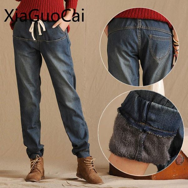 est style harem pants for women elastic waist winter jeans loose biggest size trousers straight warm w10 35 women's, Blue
est style harem pants for women elastic waist winter jeans loose biggest size trousers straight warm w10 35 women's, Blue