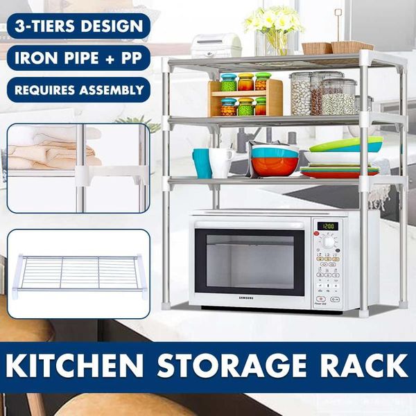 kitchen storage & organization stainless steel adjustable multifunctional microwave oven shelf rack standing type double holders tableware
kitchen storage & organization stainless steel adjustable multifunctional microwave oven shelf rack standing type double holders tableware