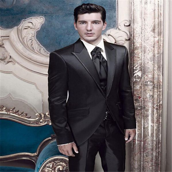 custom wedding dress black formal clothes for the groom, holds suit men's (jacket + pants tie vest) suits & blazers, White;black
custom wedding dress black formal clothes for the groom, holds suit men's (jacket + pants tie vest) suits & blazers, White;black