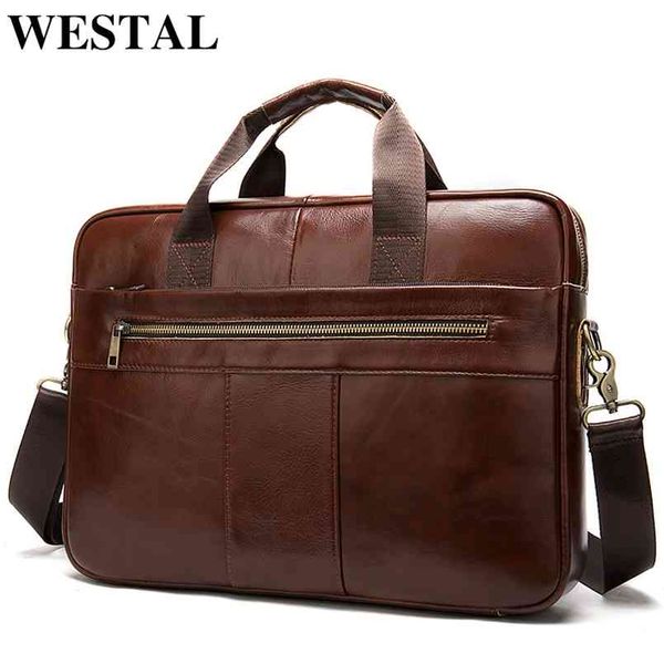 westal men's briefcase bag genuine leather lapfor document business office portable shoulder 8523 210809
westal men's briefcase bag genuine leather lapfor document business office portable shoulder 8523 210809
