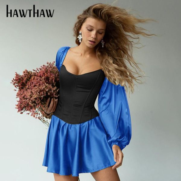 casual dresses hawthaw women fashion autumn winter long sleeve square collar satin corset female mini short dress 2021 fall clothes streetwe, Black;gray
casual dresses hawthaw women fashion autumn winter long sleeve square collar satin corset female mini short dress 2021 fall clothes streetwe, Black;gray