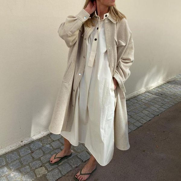 women's wool & blends pirate hippie solid long woolen cloth coat woman autumn winter turn down collar pockets buttons jacket casual vin, Black
women's wool & blends pirate hippie solid long woolen cloth coat woman autumn winter turn down collar pockets buttons jacket casual vin, Black