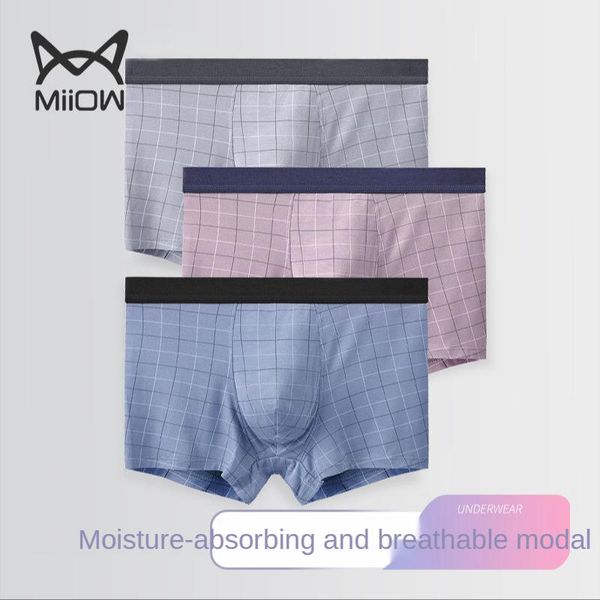 underpants miiow high-end men's underwear modal boxer shorts ultra-thin seamless breathable young and middle-aged, Black;white
underpants miiow high-end men's underwear modal boxer shorts ultra-thin seamless breathable young and middle-aged, Black;white