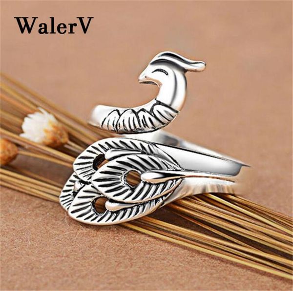 cluster rings walerv peacock open for women vintage style lady prevent allergy sterling--jewelry ring gift, Golden;silver
cluster rings walerv peacock open for women vintage style lady prevent allergy sterling--jewelry ring gift, Golden;silver