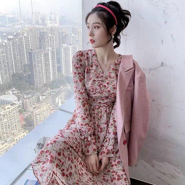 casual dresses women summer dress 2021 outfit fairy v-neck chiffon floral pink loose pregnant woman vestido de mujer ydk944, Black;gray
casual dresses women summer dress 2021 outfit fairy v-neck chiffon floral pink loose pregnant woman vestido de mujer ydk944, Black;gray