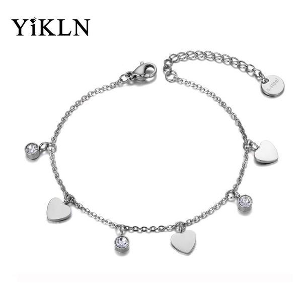 yikln stainless steel love heart cz crystal charm bracelets for women girls bohemia chain & link bracelet jewelry yb19139, Golden;silver
yikln stainless steel love heart cz crystal charm bracelets for women girls bohemia chain & link bracelet jewelry yb19139, Golden;silver