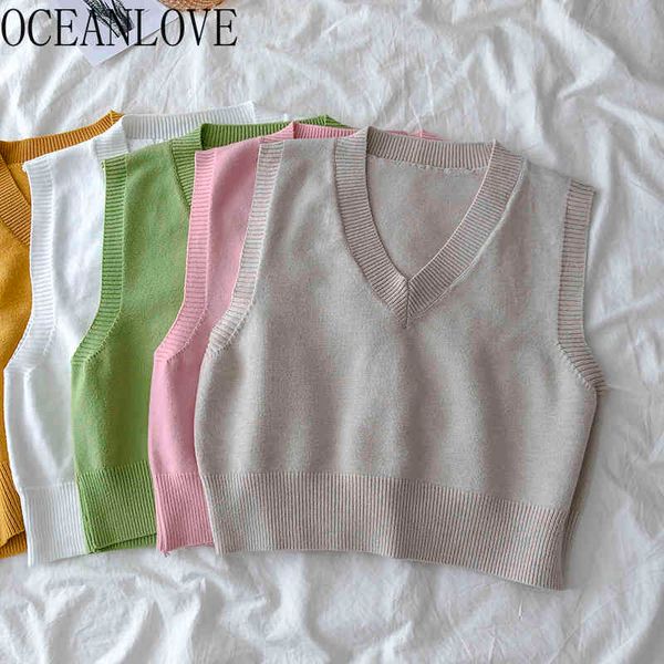 knit wear solid v neck short women sweaters preppy style korean winter clothes pull femme vests ladies 18713 210415, Black;white
knit wear solid v neck short women sweaters preppy style korean winter clothes pull femme vests ladies 18713 210415, Black;white