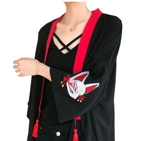 japanese kimono cardigan women sunscreen clothes gothic kawaii cover up black shirts vintage ulzzang girls harajuku blouses, White;black
japanese kimono cardigan women sunscreen clothes gothic kawaii cover up black shirts vintage ulzzang girls harajuku blouses, White;black
