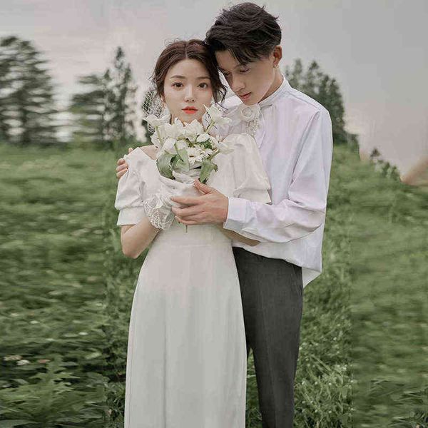 luxury street style dresses french light small white bride certificate registration wedding trip shooting simple satin can be worn daily at, Black;pink
luxury street style dresses french light small white bride certificate registration wedding trip shooting simple satin can be worn daily at, Black;pink